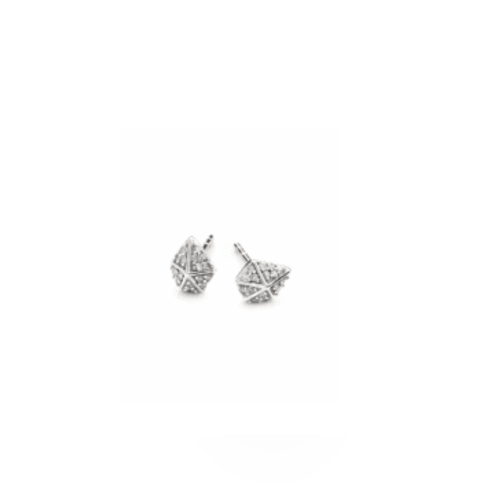 Kendra Scott Manet 14k White Gold White Diamond Stud Earrings